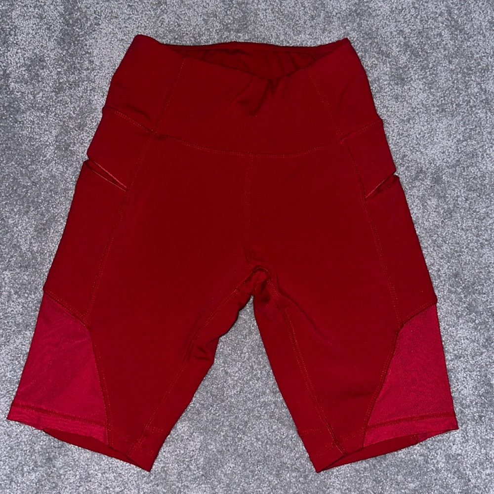 Biker shorts. Size small. Side pockets w zipper. High waisted.